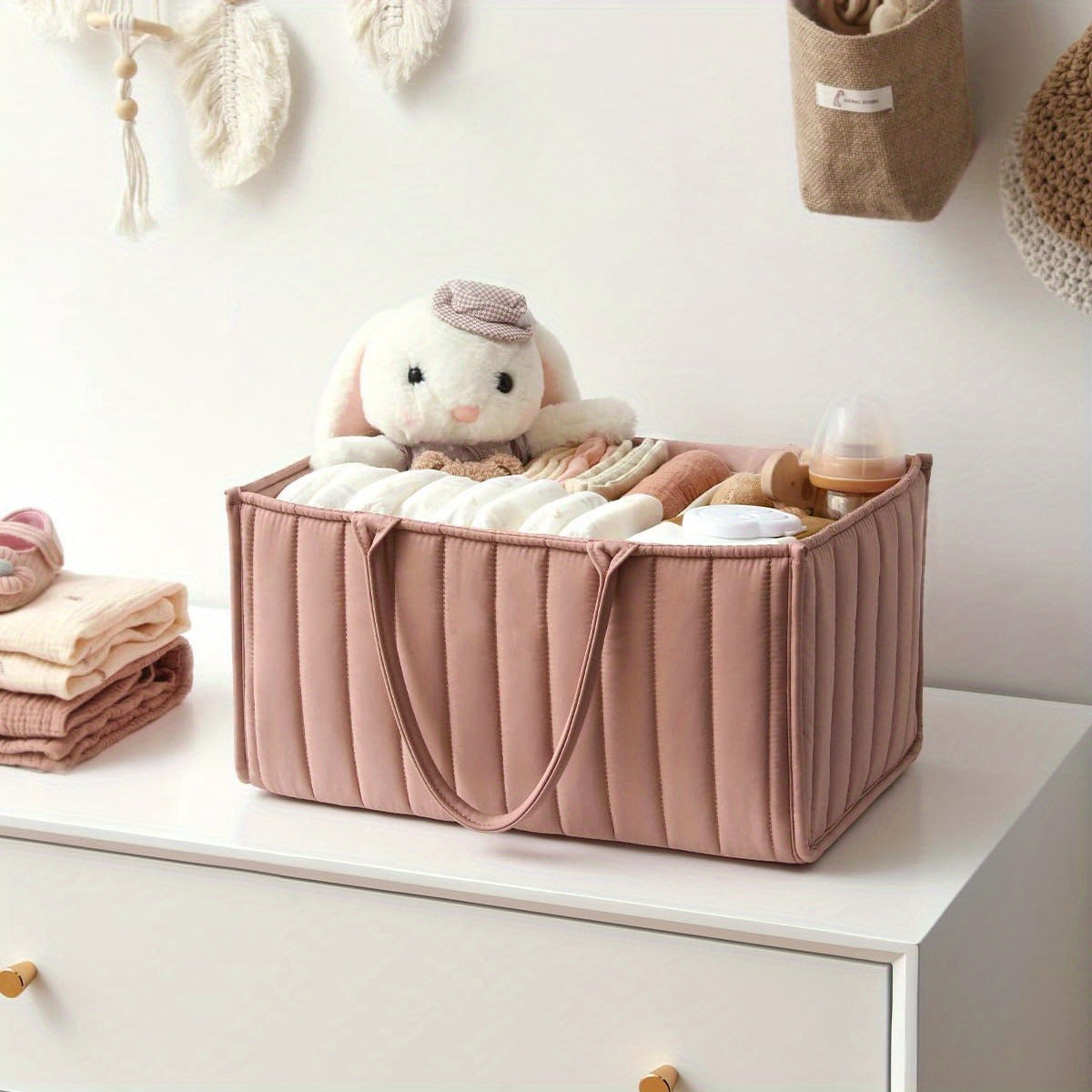 Mummy Bag Removable Compartment Baby Baby Diapers Storage Basket