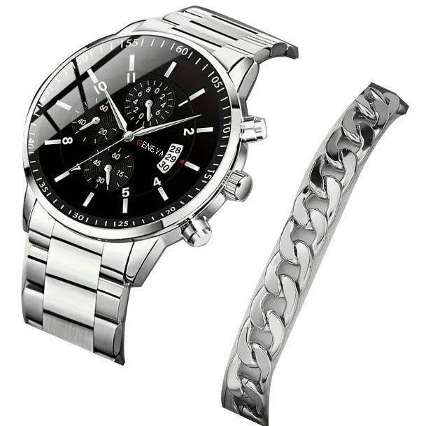 Fashion Temperament Men's Steel Strap Watch